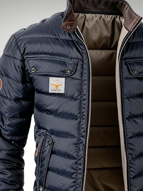 Coat Men - Quilted Bomber Coat