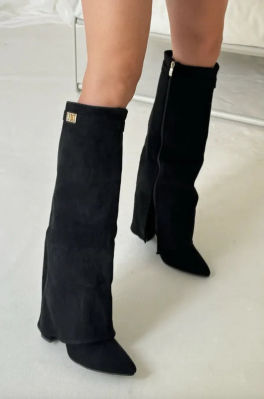 Boots Women - Knee High Boots with Block Heel
