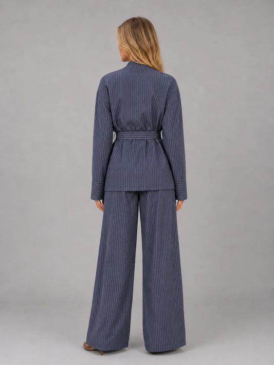 Set Women - Two-Piece Tailored Outfit with Blazer and Trousers