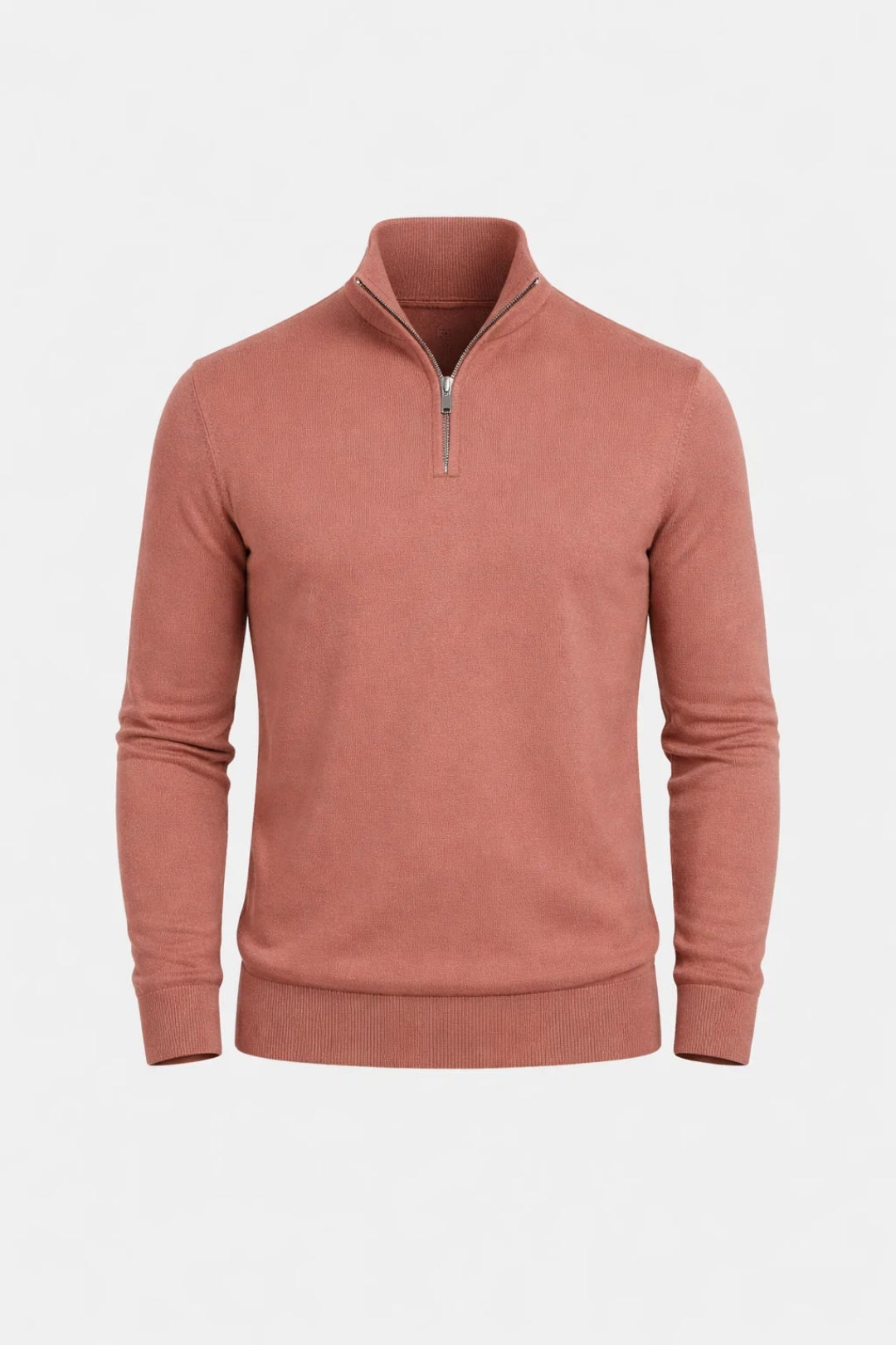 Pullover Men - Knit Troyer Pullover with Half-Zip