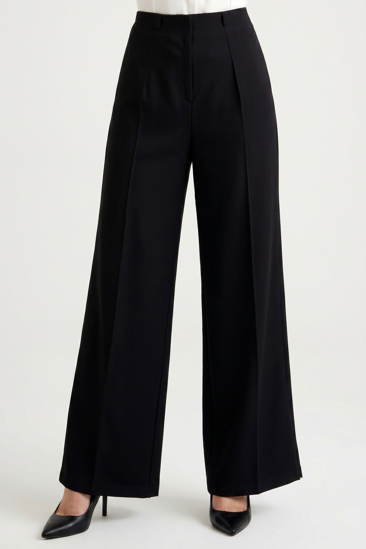 Trousers Women - Relaxed Baggy Mid-Rise Trousers