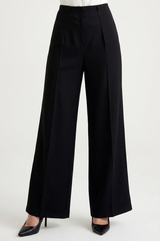 Trousers Women - Relaxed Baggy Mid-Rise Trousers