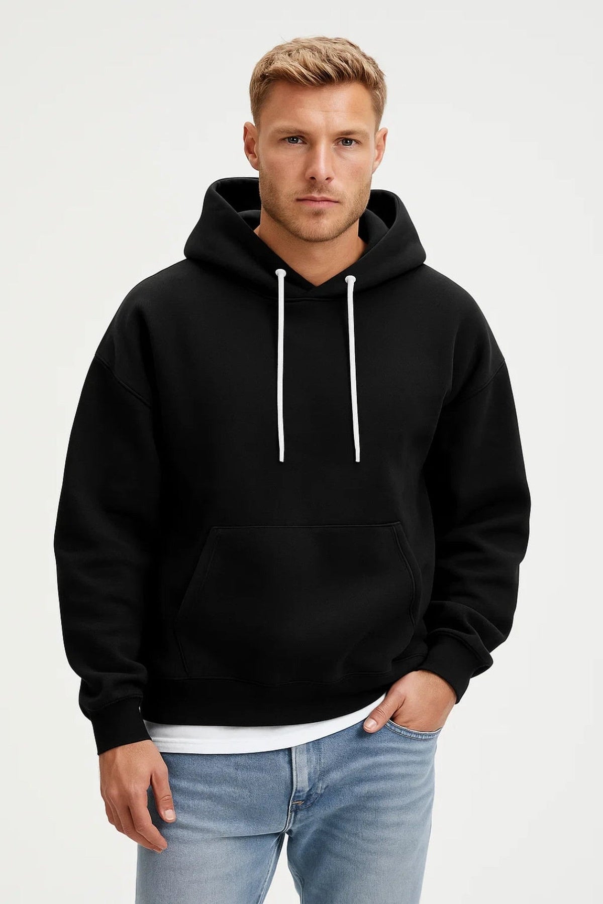 Hoodie Men - Plaid Warm Comfortable Hoodie
