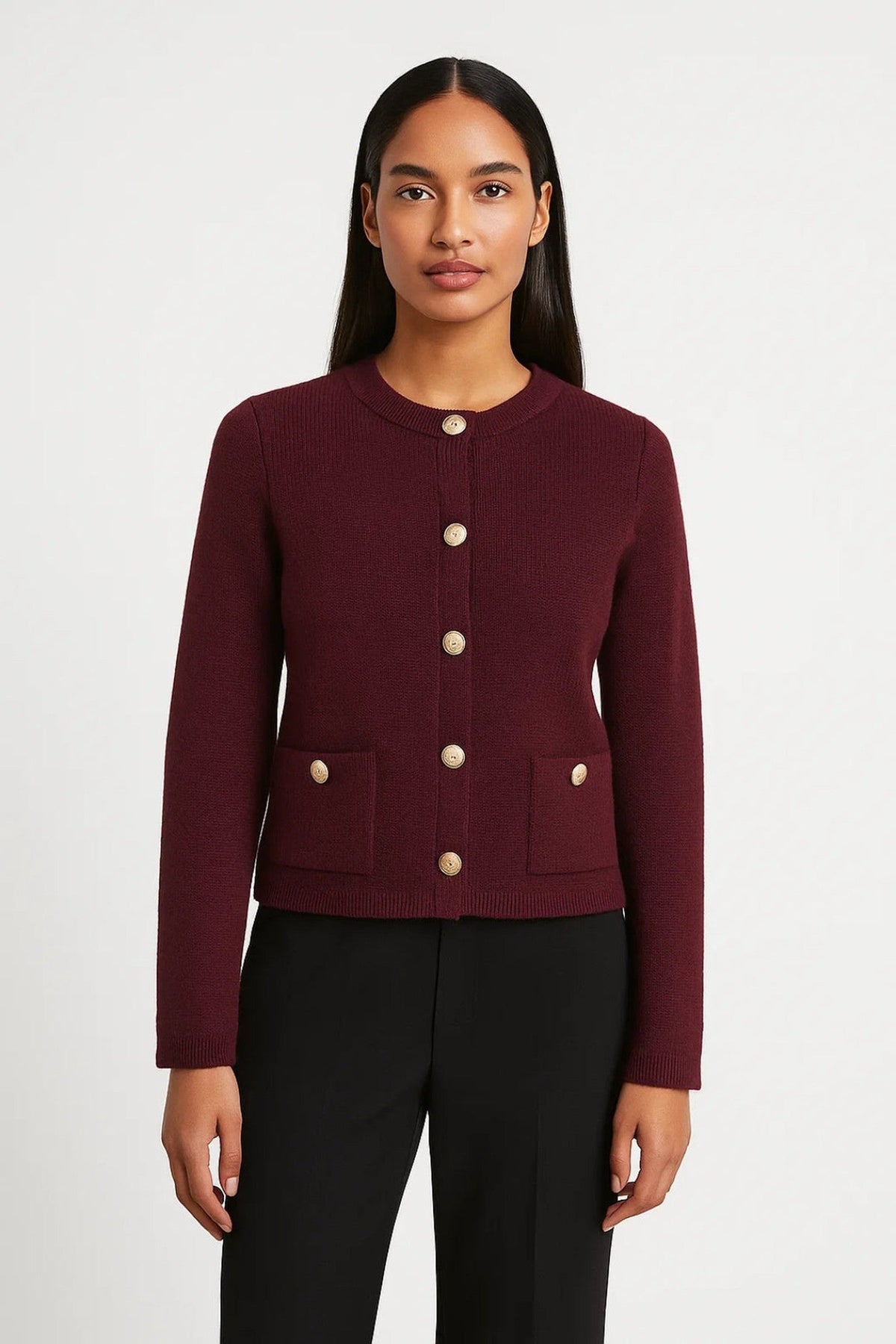 Cardigan Women - Warm Winter Cardigan with Long Sleeves