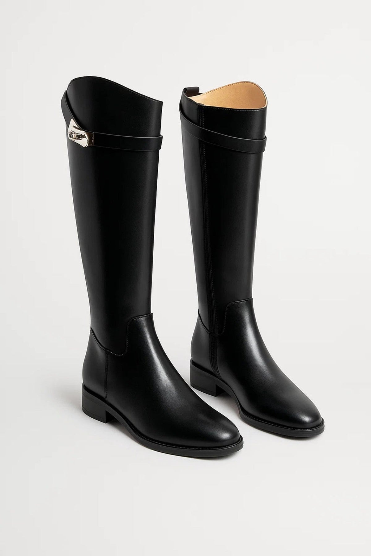 Boots Women - Knee High Buckle Boots