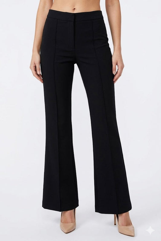 Trousers Women - Wide Leg Palazzo Trousers with High Waist