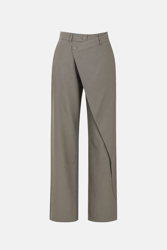 Trousers Women - Workwear Contemporary Trousers with Asymmetric Cut