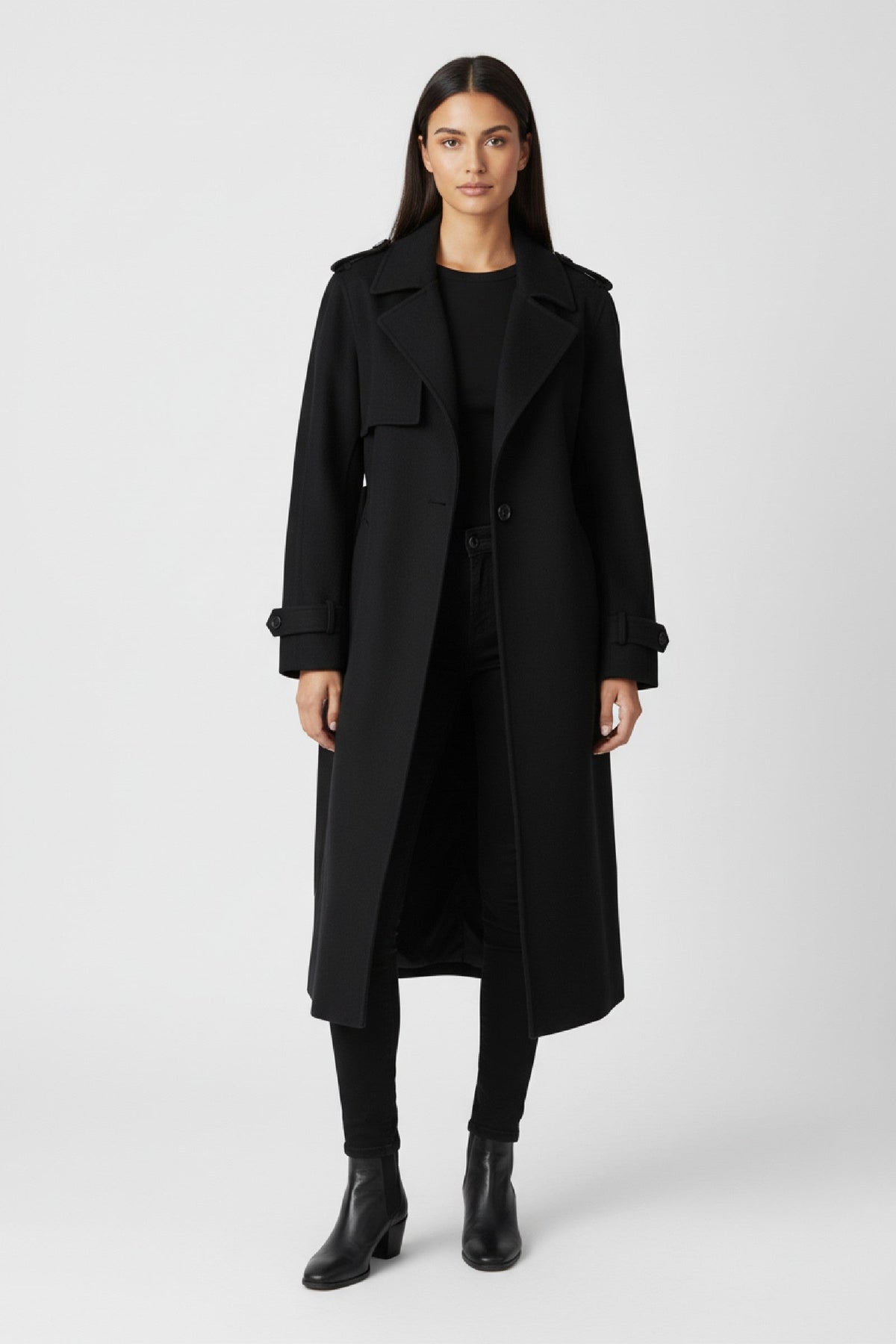 Trench Coat Women - Long Oversized Winter Coat