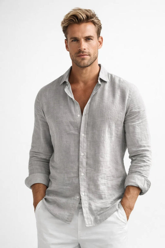 Casual Shirt Men - Cotton Oversized Loose Shirt