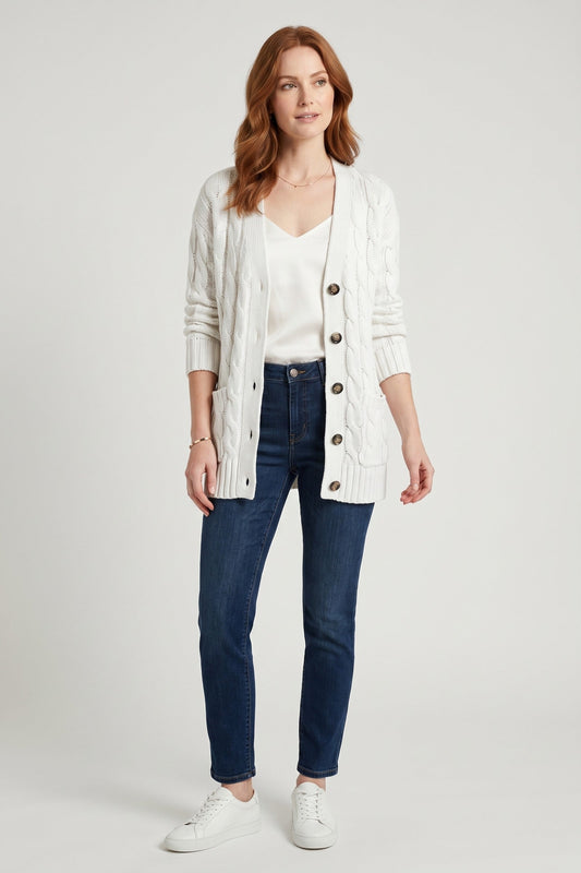 Sweater Women - Midi-Length Knit Sweater