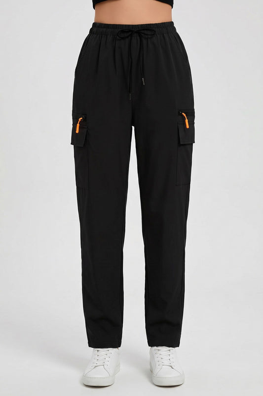 Cargo Trousers Women - Adjustable Waist Cargo Trousers