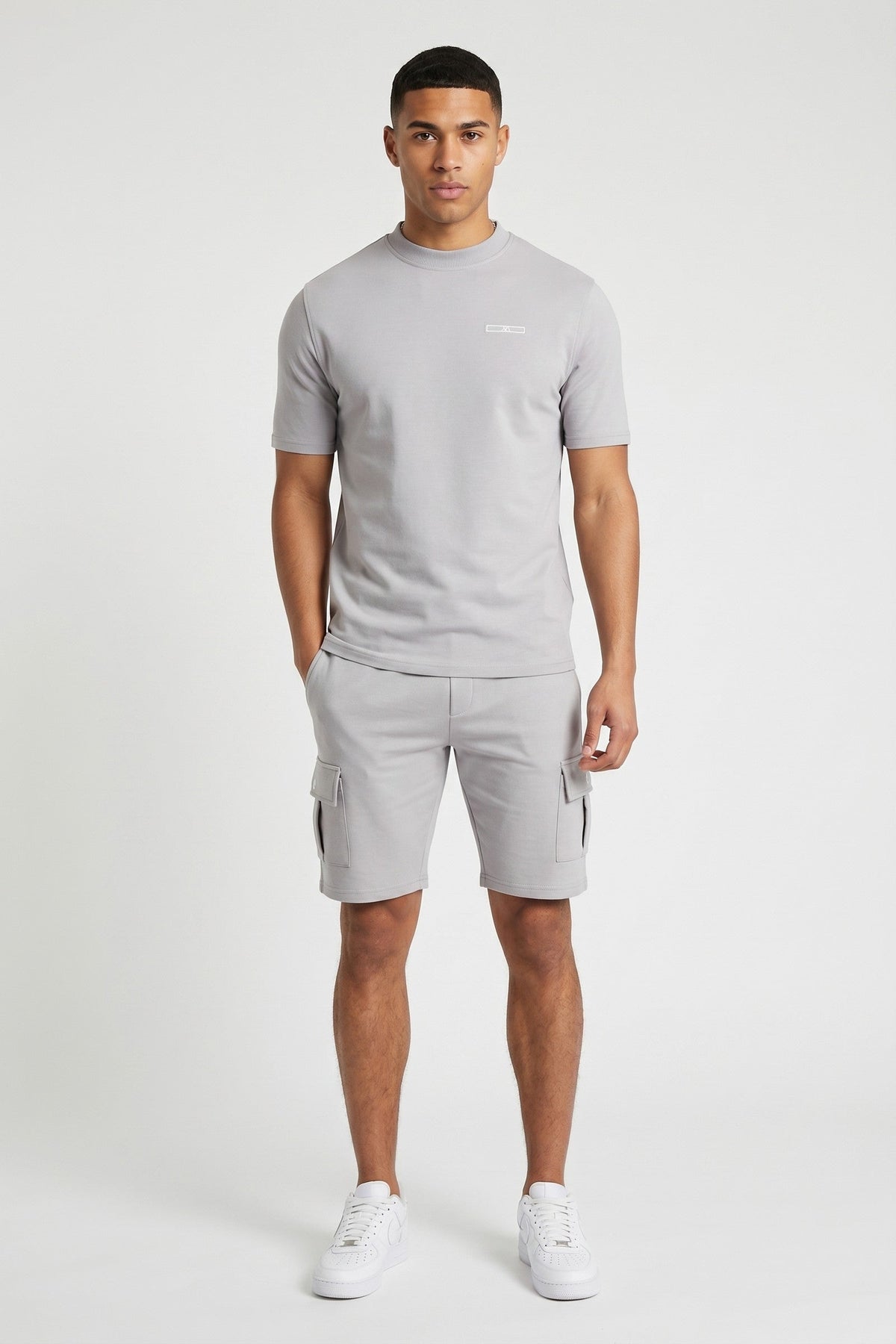 Set Men - Two-Piece Short-Sleeve Summer Outfit with Shorts