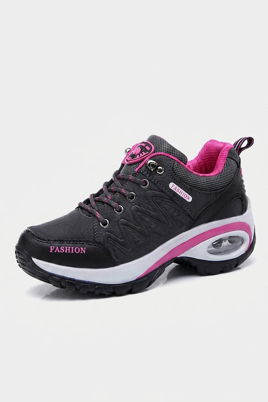 Sneakers Women - Cushioned Trainers with Lace-Up Front