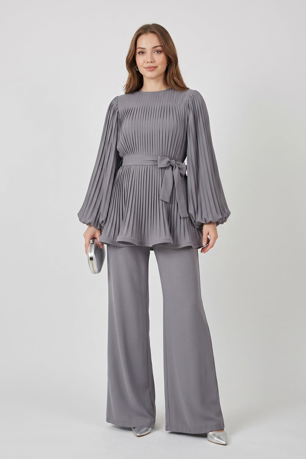 Set Women - Two-Piece Top and Flared Trousers Co-Ord