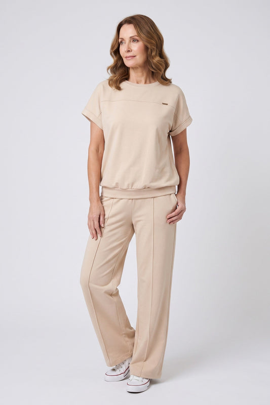 Loungewear Set Women - Blouse with Palazzo Trousers