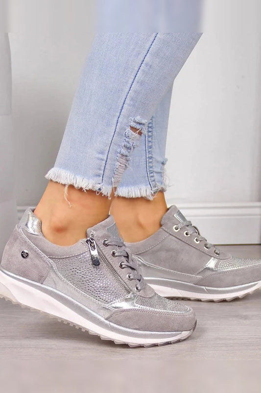 Shoes Women - Casual Cushioned Shoes with Padded Footbed