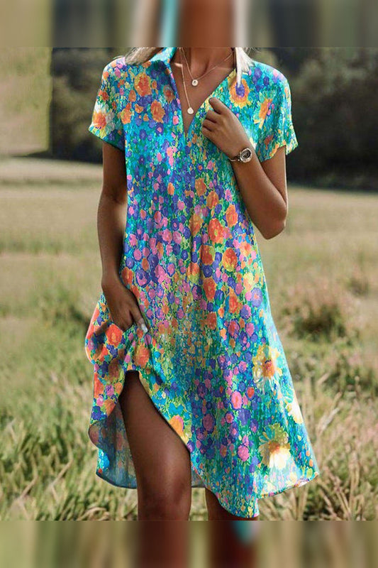 Dress Women - Boho Flowing Summer Dress