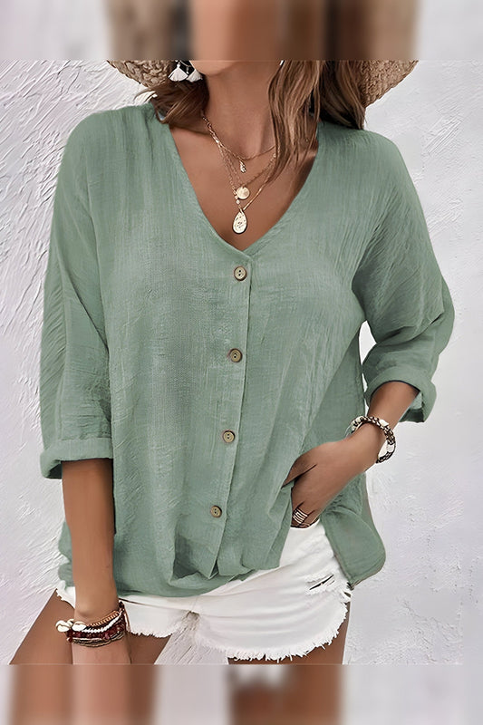 Blouse Women - Relaxed Blouse with V-Neckline