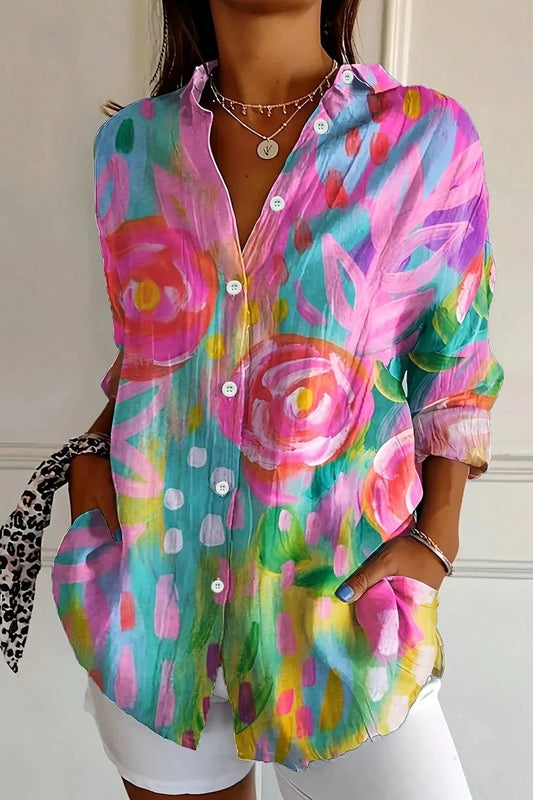 Blouse Women - Printed Lightweight Blouse