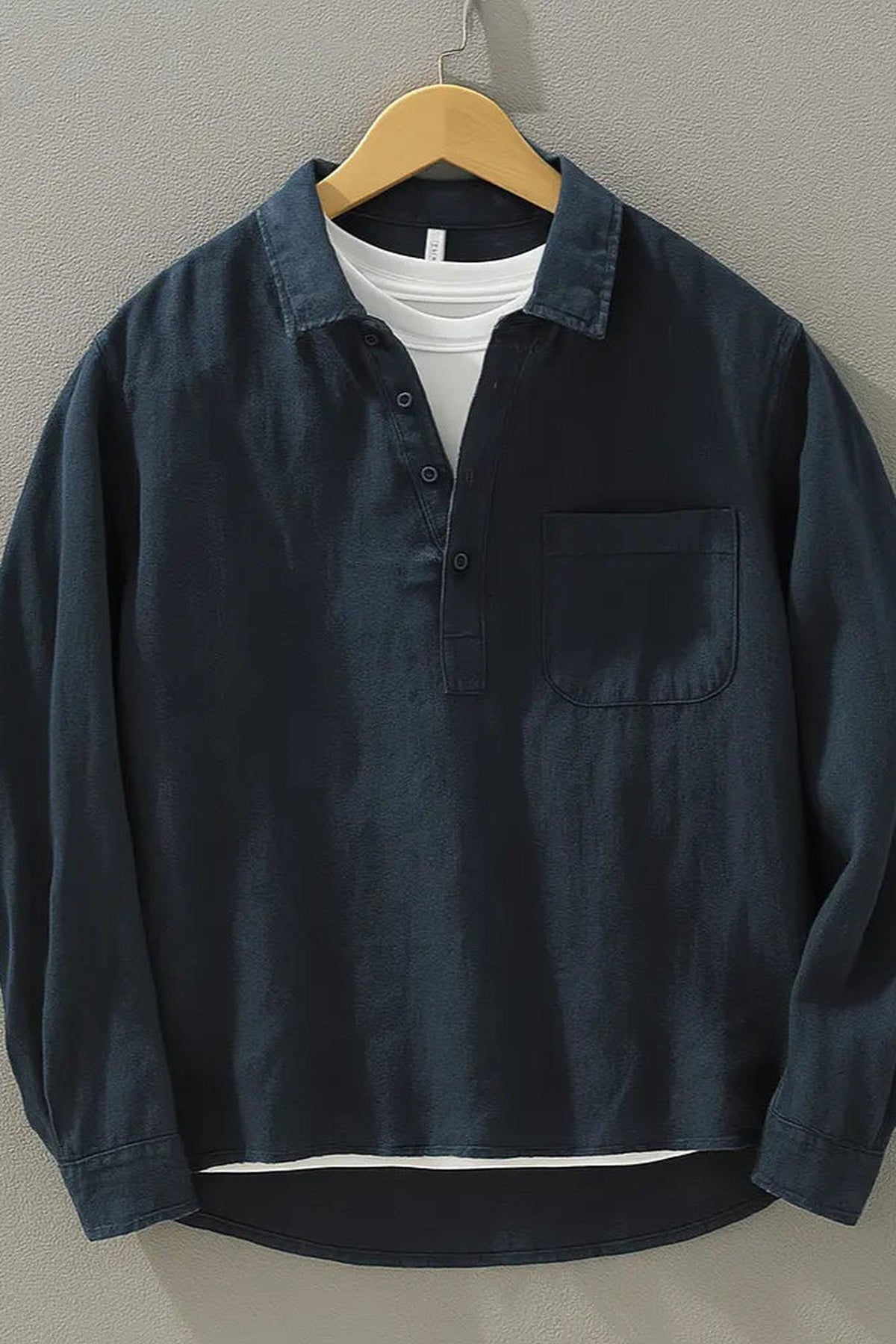 Shirt Men - Linen Cotton Shirt