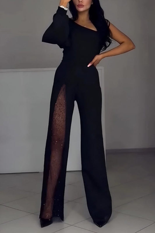 Jumpsuit Women - Wide Leg Jumpsuit with Split Detail