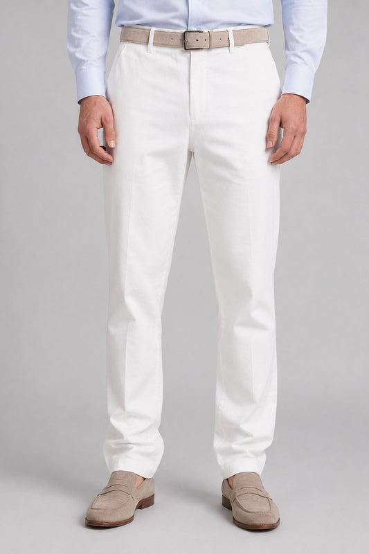 Trousers Men - Linen Breathable Trousers with Side Pockets
