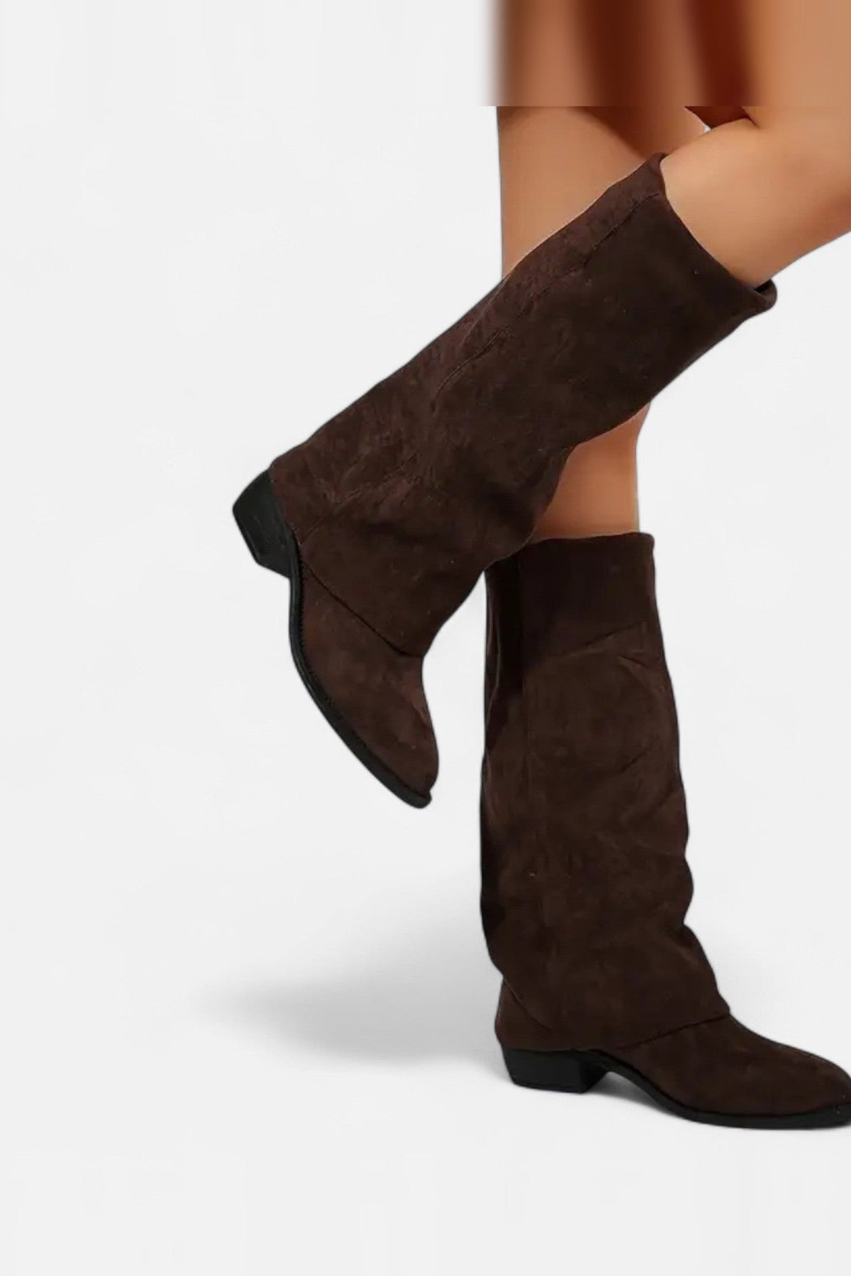 Knee High Boots Women - Tall Knee High Boots with Block Heel