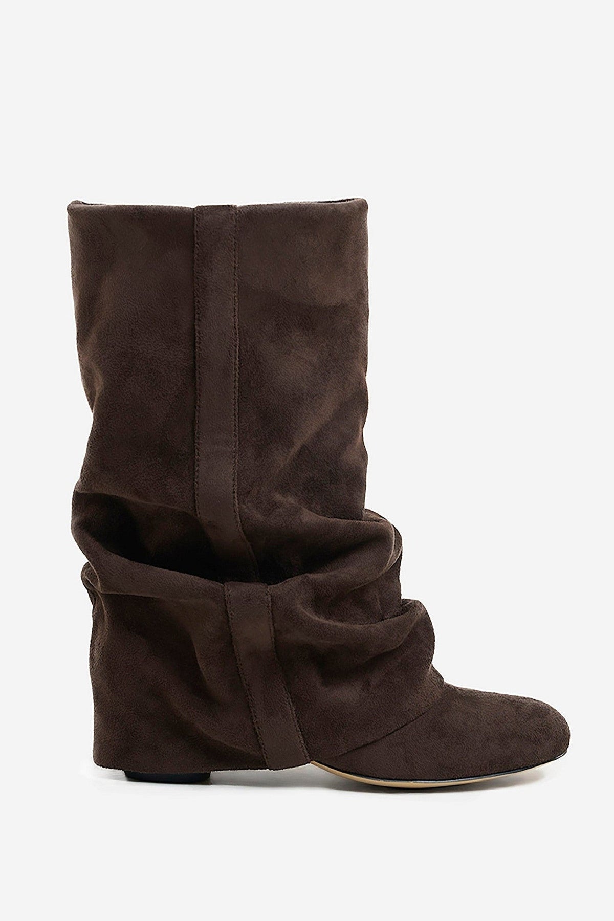 Knee High Boots Women - Slouchy Knee High Boots with Hidden Heel