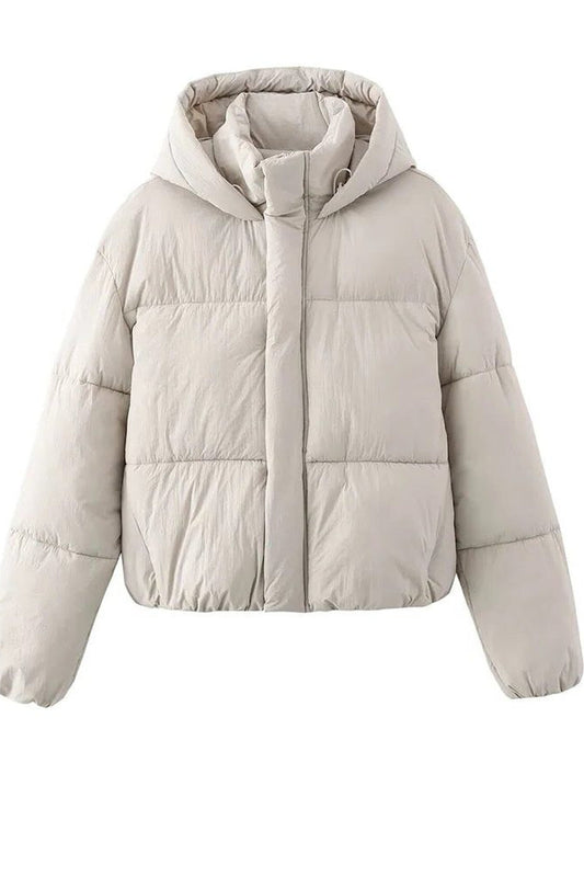 Coat Women - Cropped Puffer Coat