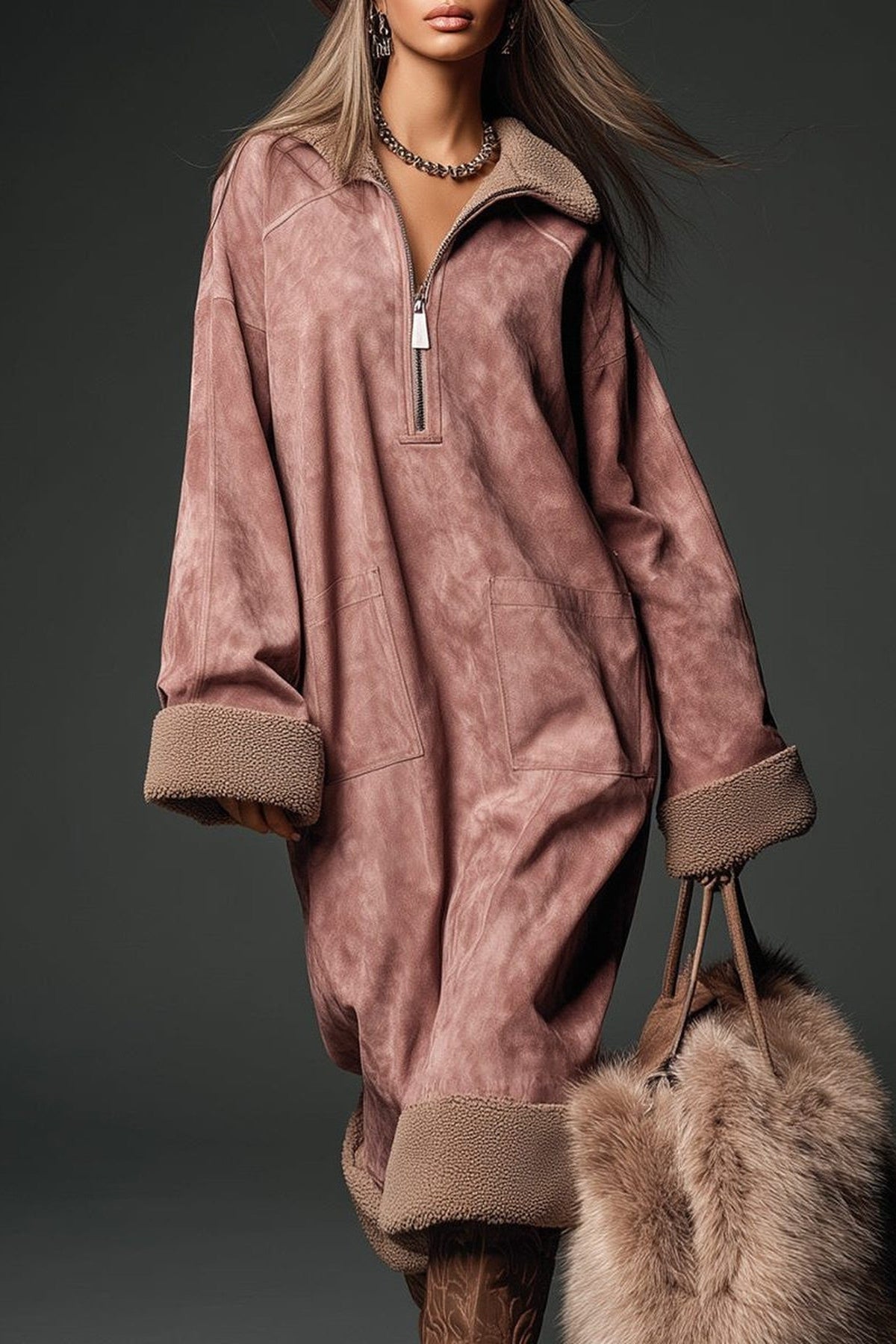 Dress Women - Oversized Shirt Dress