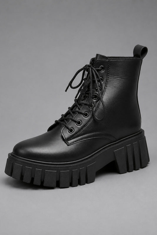 Boots Women - Black Combat Boots
