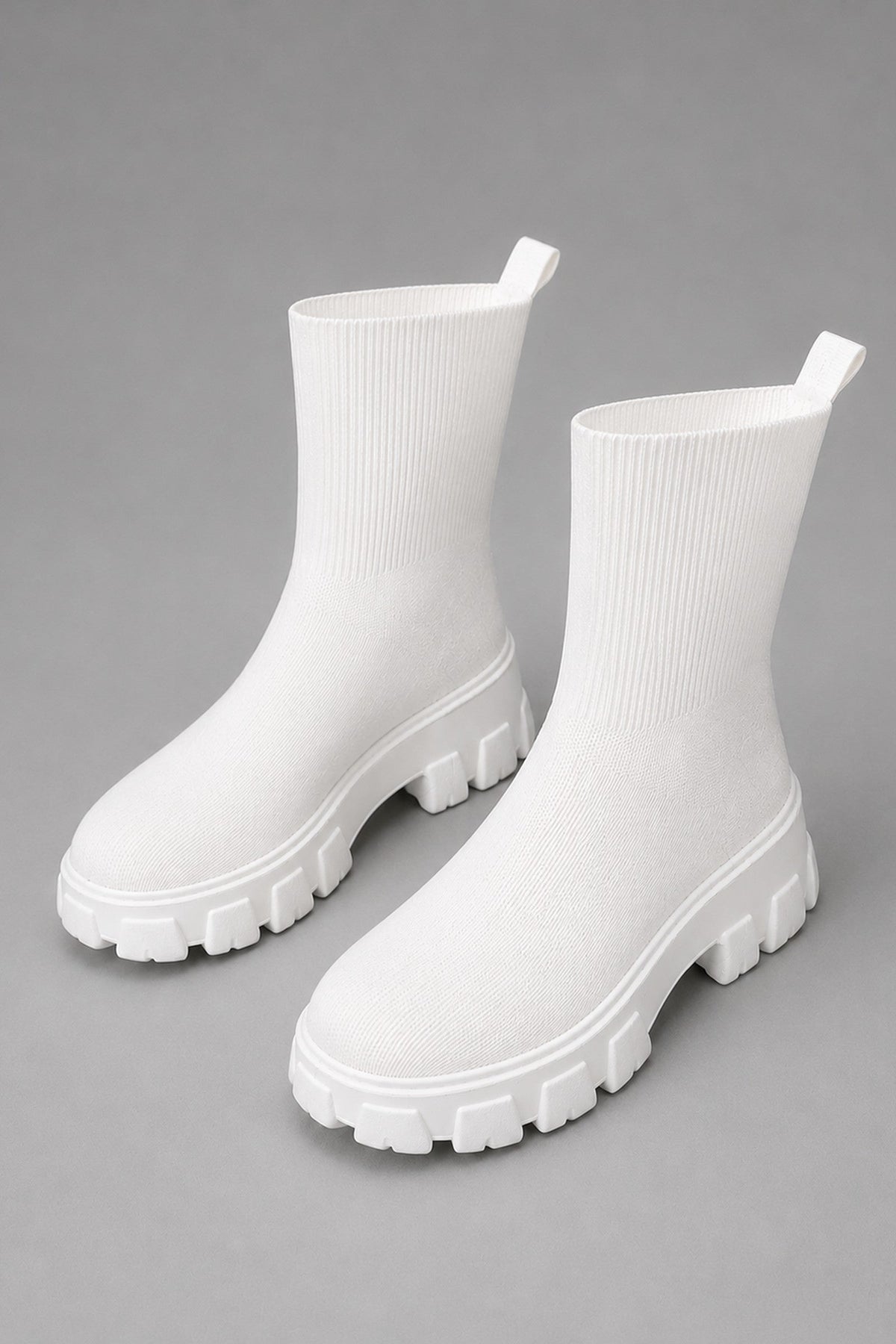 Boots Women - Sock Stretch Boots with Chunky Sole