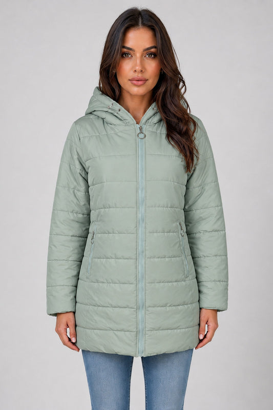 Coat Women - Longline Puffer Coat