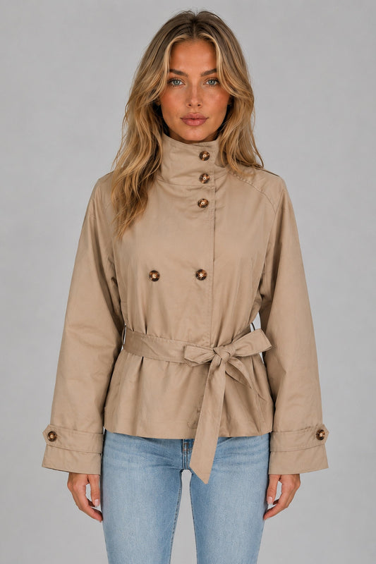 Coat Women - Cropped Trench Coat