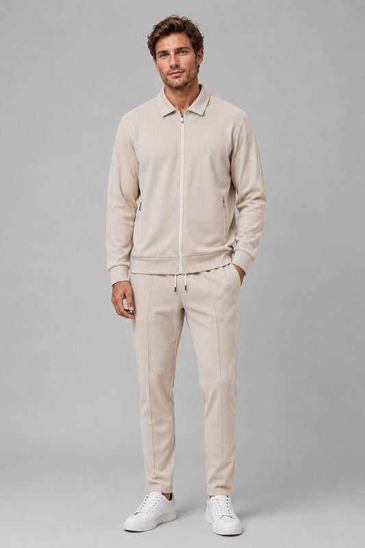 Jacket Men - Two-Piece Trousers Jacket with Zip