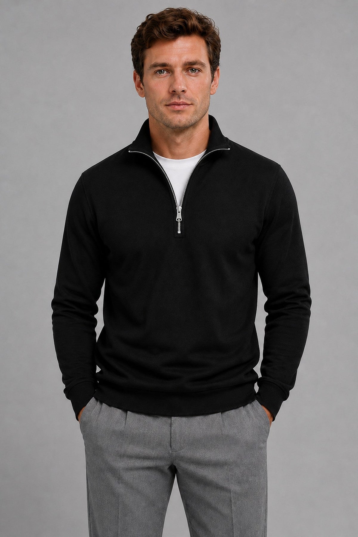 Jumper Men - Half-Zip Smart Jumper