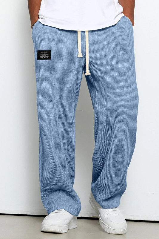 Trousers Men - Relaxed Fit Trousers with Textured Fabric