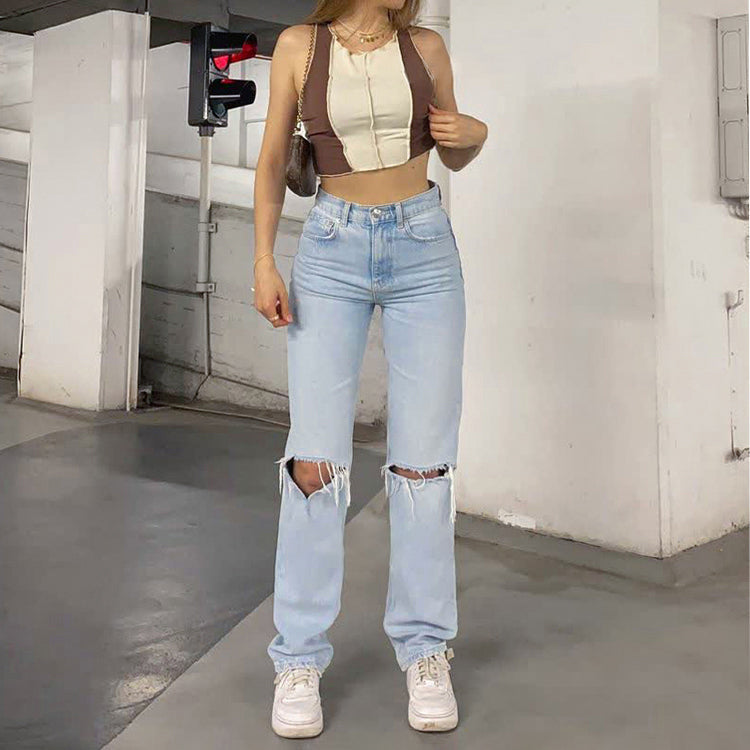Jeans Women - Denim Loose Baggy Jeans