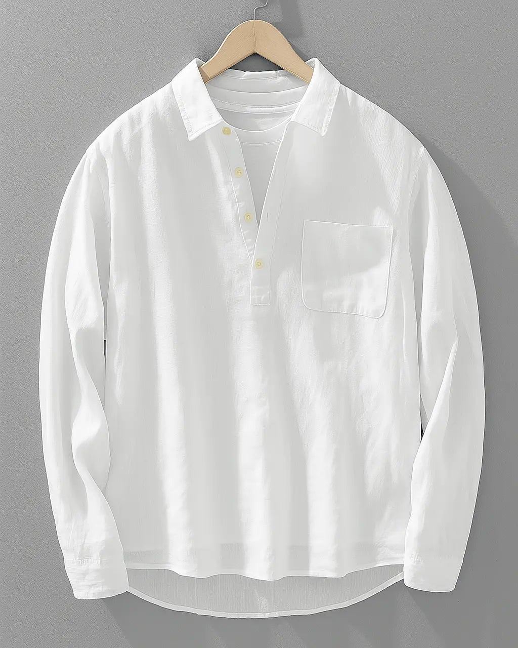 Shirt Men - Linen Cotton Shirt