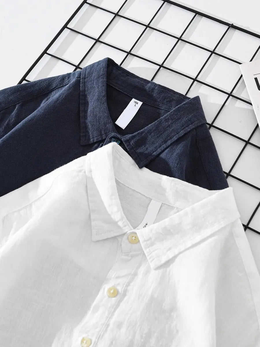 Shirt Men - Linen Cotton Shirt