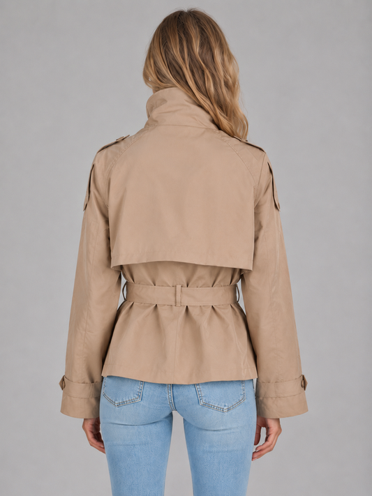 Coat Women - Cropped Trench Coat