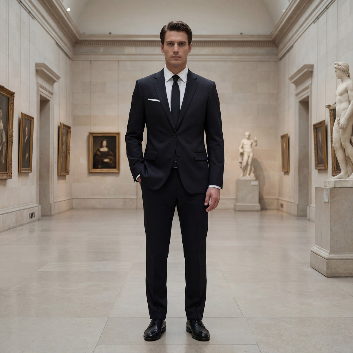Set Men - Double-Breasted Suit Set