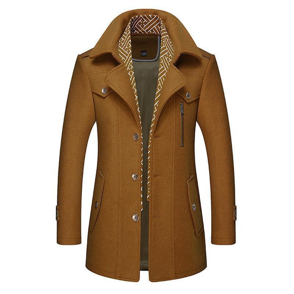 Coat Men - Wool Business Casual Coat