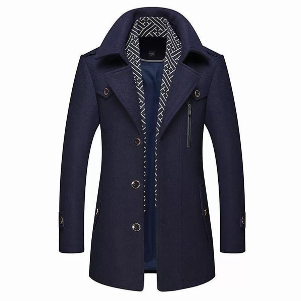 Coat Men - Wool Business Casual Coat