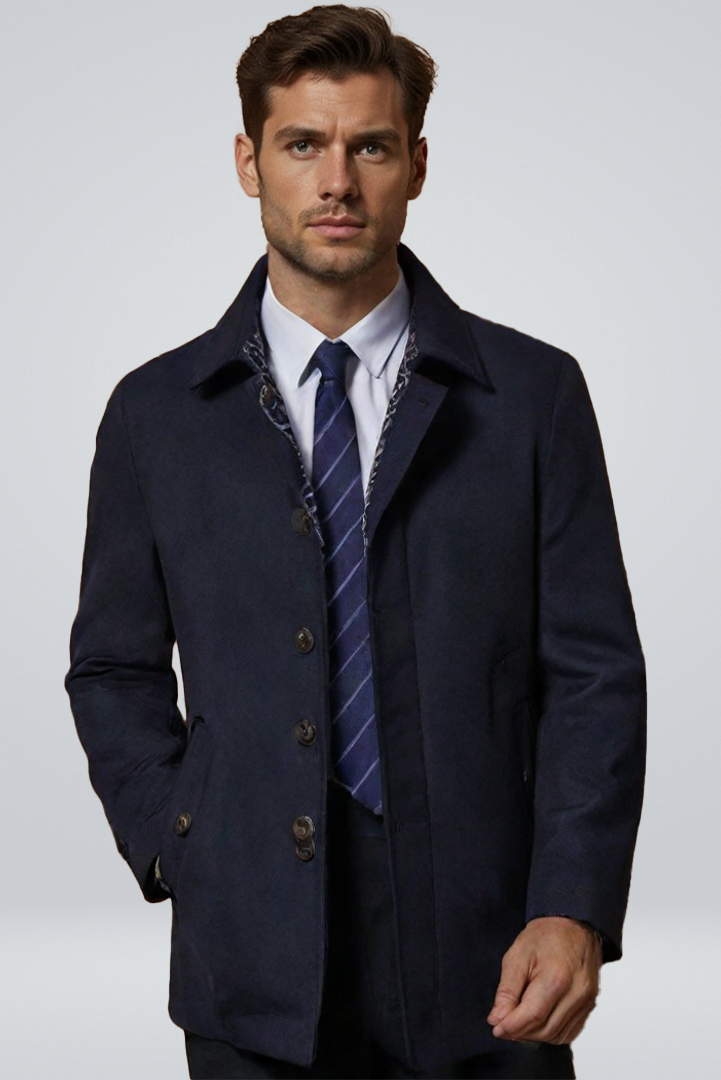 Coat Men - Wool Business Casual Coat