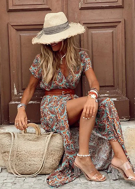 Maxi Dress Women - Boho Lightweight Maxi Dress