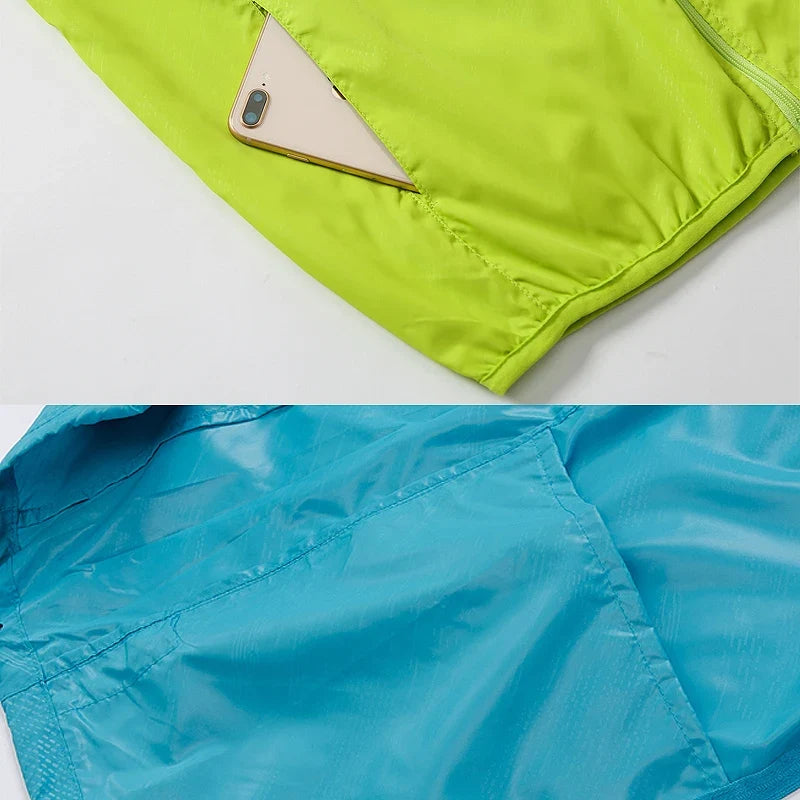 Unisex Jacket Men - Water Repellent Hooded Jacket with Zip Pockets