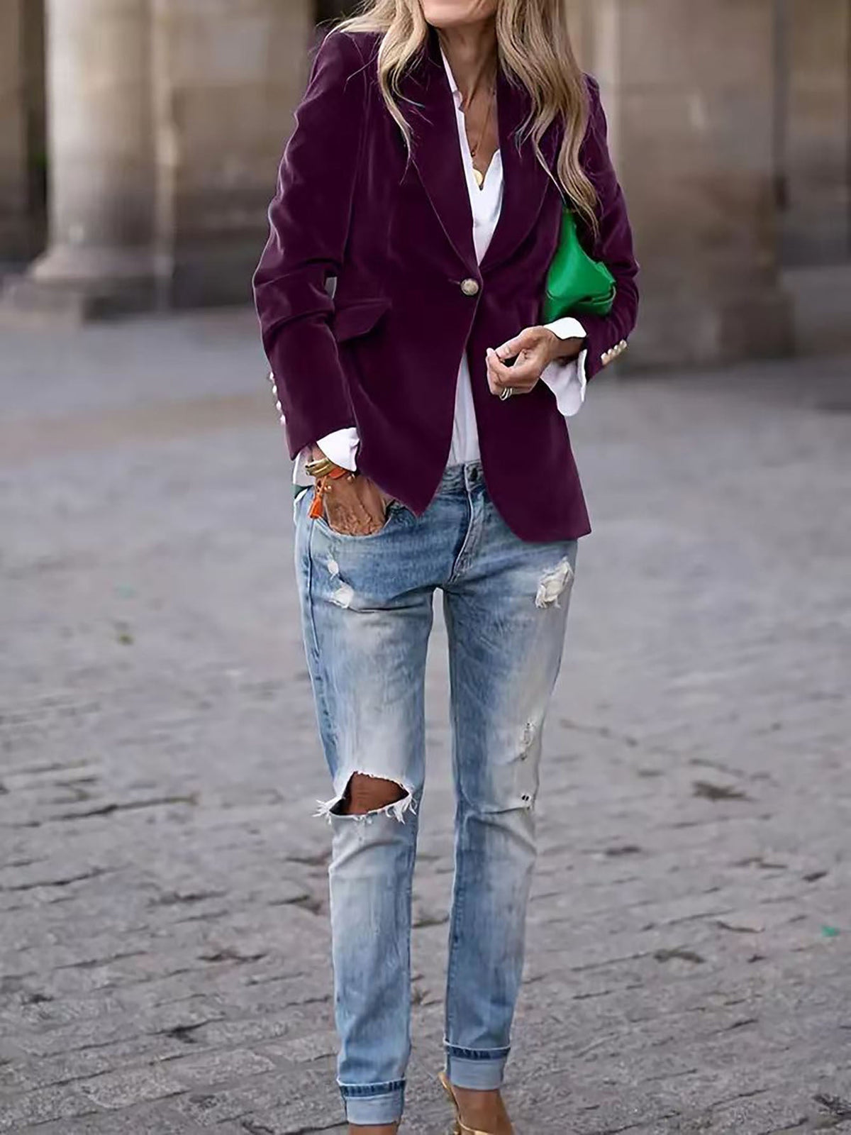 Blazer Women - Tailored Fit Structured Blazer