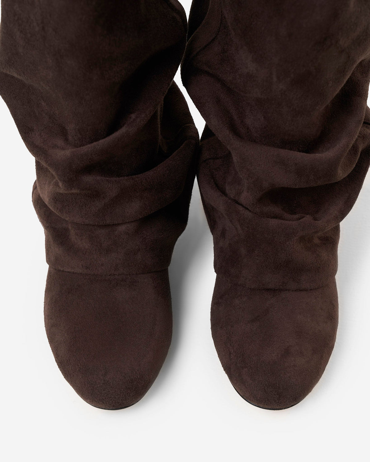 Knee High Boots Women - Slouchy Knee High Boots with Hidden Heel