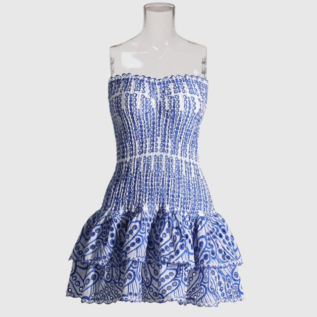 Dress Women - Mini Ruched Bandeau Dress